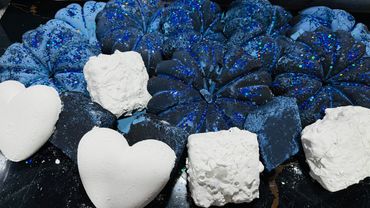 Crunchy Blue Pumpkin Dyed Chalk ASMR Crush | Oddly Satisfying ASMR