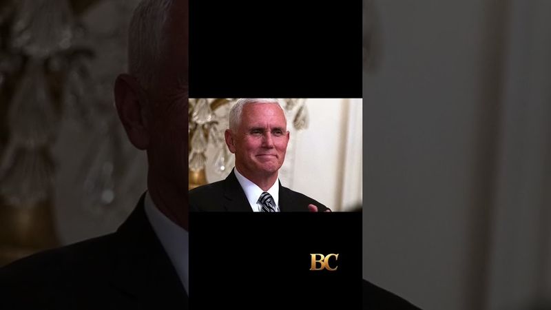 Mike Pence criticizes Trump on tariffs and key foreign policy issues as he watches from afar