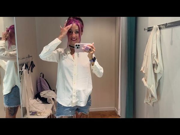 Semi-Sheer blouse Try-on Haul & Review with Xenia Fashion Tips