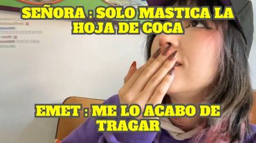 EMETSUKI PRUEBA POR PRIMERA VEZ LA HOJA DE COCA Y TERMINA TRAGÁNDOSELA + SE SACA LA MRD