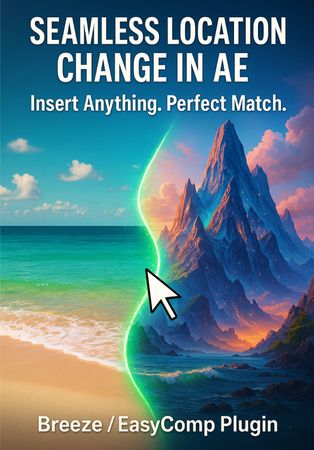 Идеально вписываю картинку в видео ⚡ #aftereffects #plugin #aetutoria...