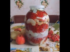 Господиням на замітку. Рецепт цілющого напитку - яблучно-калинової наливки