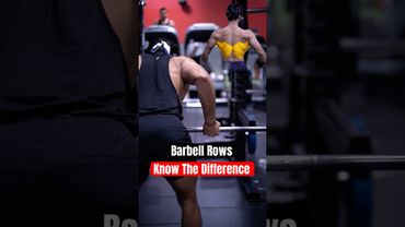 Barbell Rows: Know The Difference ⚠️ #back
