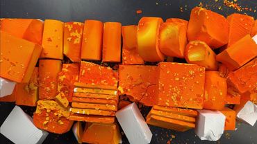 Flaky Yellow In Multiple Shapes