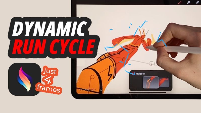 4 Frames, Infinite Speed: Flash’s Frame-by-Frame Run Animation in Procreate Dreams!