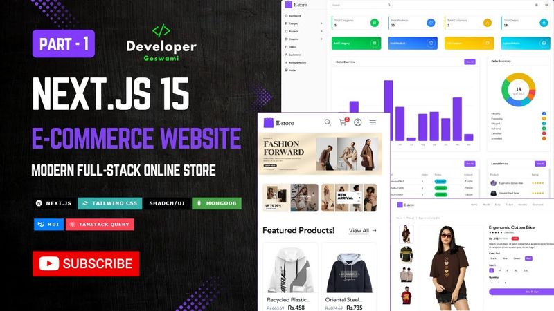 How to Build a Full-Stack E-commerce App in Next.js 15 With Admin Panel | Part - 1