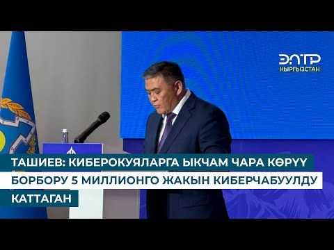 ТАШИЕВ: КИБЕРОКУЯЛАРГА ЫКЧАМ ЧАРА КӨРҮҮ БОРБОРУ 5 МИЛЛИОНГО ЖАКЫН КИБЕРЧАБУУЛДУ КАТТАГАН