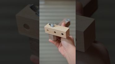 DIY Adjustable Magnetic Saw Guide (No Drill Press) #shorts #woodworking #diy