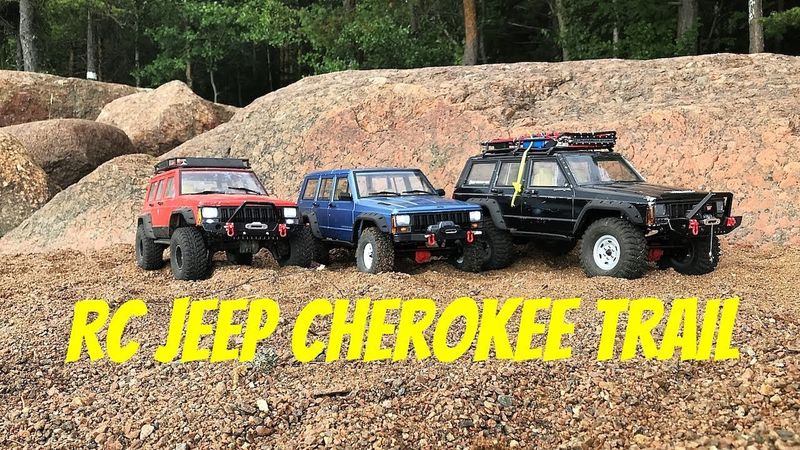 RC Jeep Cherokee XJ - Hard body 3X  Trailing - Traxxas TRX-4 - Axial SCX10.2