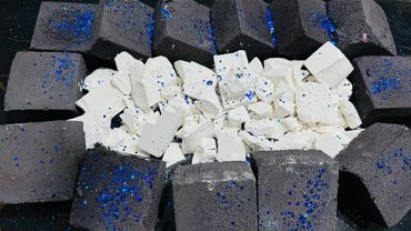 Fresh Broken Gym Chalk & Black Dyed Reforms | Oddly Satisfying ASMR