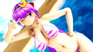 【東方ｍｍｄ】水着なパチュリーさんで【メランコリック】【４ｋ】