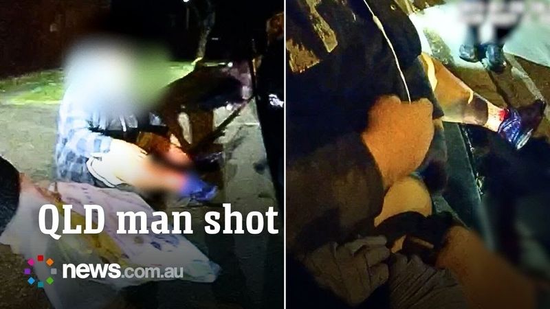 "This is gonna hurt": QLD cops rush to help shooting victim
