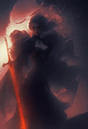 Flame of Silence #darkfantasy #fireblade 