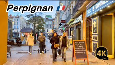Perpignan France 🇫🇷 Walking Tour 4K November 2024