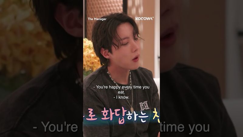 BTS's #JHOPE enjoys his long-time favorite combo: steak & bibim ramyeon 🍜 #bts #btsjhope #kocowa