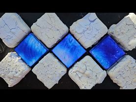 Crunchy Blue/Purple and Pasted Gym Chalk | ASMR