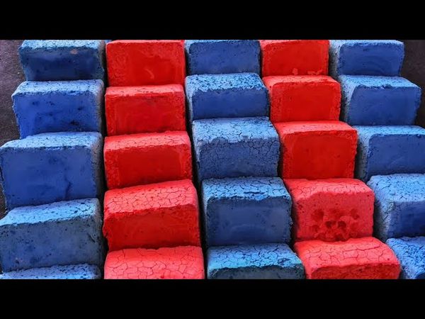 Soft and crunchy blocks ♥️💙