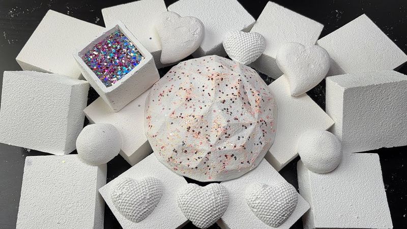 Plain White Gym Chalk Reforms + Glitter 💣 | ASMR