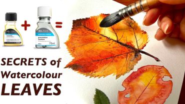 Buka 13 Teknik Melukis Daun yang MEMUKAU 🍁 TUTORIAL CAT AIR untuk pemula + Ulasan Kuas Meeden