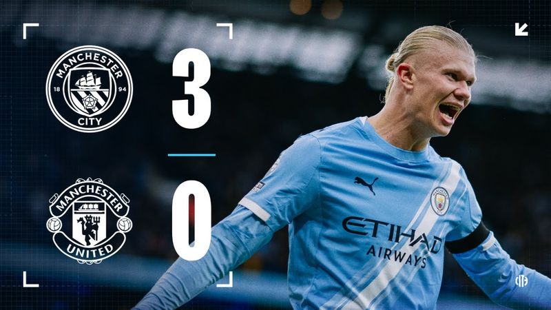 HIGHLIGHTS | Man City 3-0 Man United | Derby delight for City after Foden strike and Haaland double!