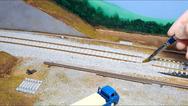 【HOレイアウト】山製作④ 背景と小物 / 鉄道模型 16番ゲージ