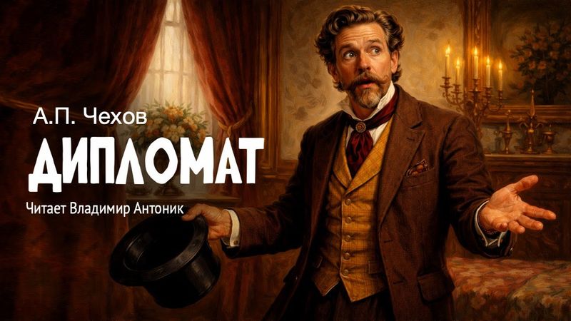Ко  дню рождения автора. «Дипломат». А.П. Чехов. Аудиокнига. Читает Владимир Антоник