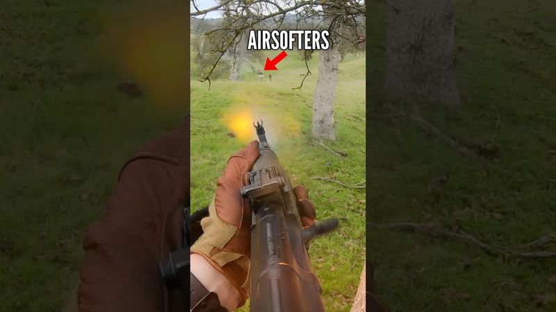 Airsofters vs Real AK
