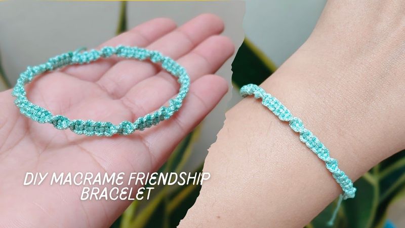 DIY Macrame Friendship Bracelet. How to make a bracelet at home? 