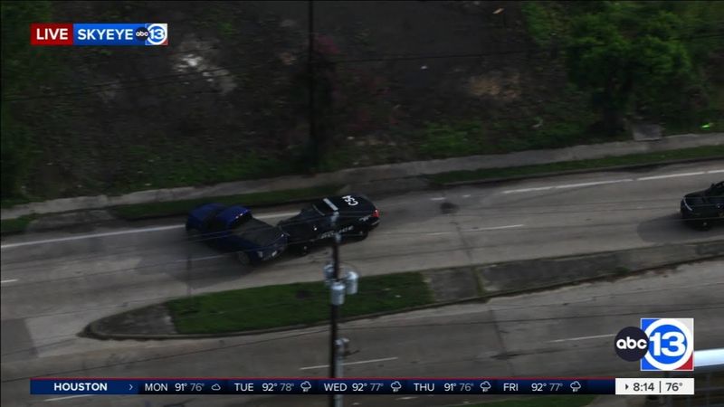 Police chase ensues after truck stolen. Burglary suspect arrested in NE Houston, HPD says