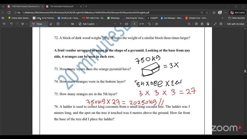 20 minuteslk Institute's 2025.11.05 IQ Class