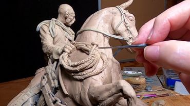 UNEXPECTED JOLT OF FEAR   The Cowboy's Lariat, Worked on the Cowboy's Hair and the Horse's Mane