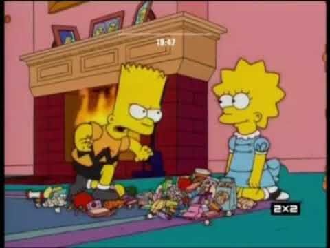 Цензура в Симпсонах в серии "Дом ужасов 14" на 2x2 [2x2, 02.2017]