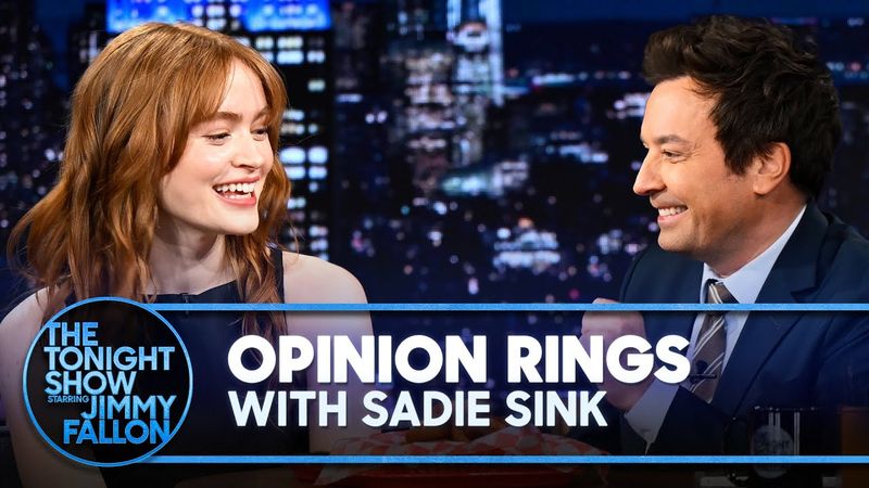 Opinion Rings with Sadie Sink | The Tonight Show Starring Jimmy Fallon