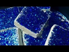 Gym Chalk with Royal Blue Glitter