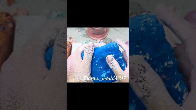 Pasted Blue #oddlysatisfying #rainbowsoap #relax #satisfying #soap #slime #gymchalkasmr #asmr