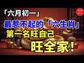 「六月初一」 最惹不起的「六生肖」，第一名旺自己旺全家！接了，轉發，好運來！#生肖 #財運 #運勢 #屬相 #風水 #命理