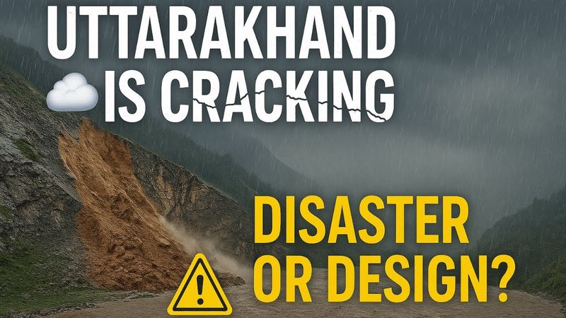 Uttarakhand is cracking - Disaster or Design?