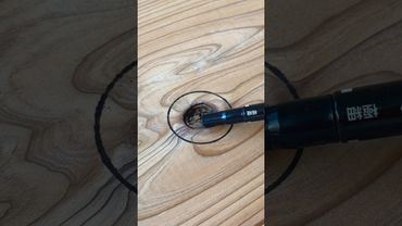 A Surprising Way to Patch a Knot Hole #shorts #woodworking #diy