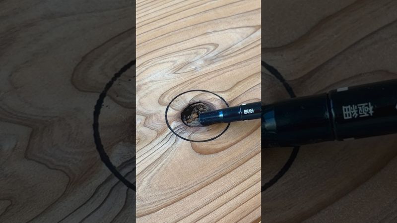 A Surprising Way to Patch a Knot Hole #shorts #woodworking #diy