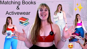 Matching My Activewear To Book Covers! | Books & Activewear | Outfit Inspiration!