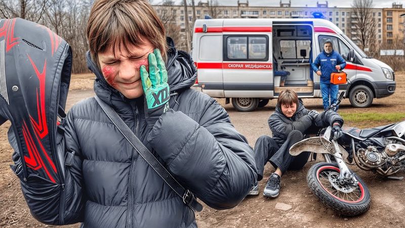 ШКОЛЬНИКА НА ПИТБАЙКЕ СБИЛА МАШИНА. СБЕЖАЛ С МЕСТА ДТП
