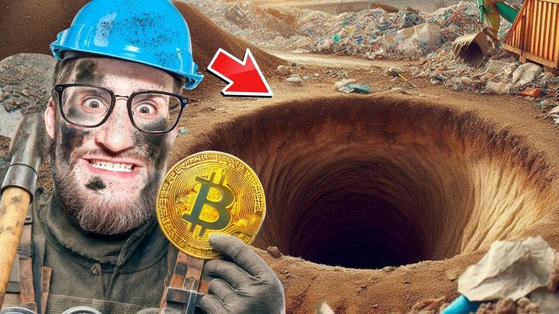 ВЫБРОСИЛ ФЛЕШКУ С БИТКОИНАМИ В ЯМУ НА 100.000.000$! КОПАЮ ЯМУ НА СВАЛКЕ пока НЕ НАЙДУ БИТКОИН...