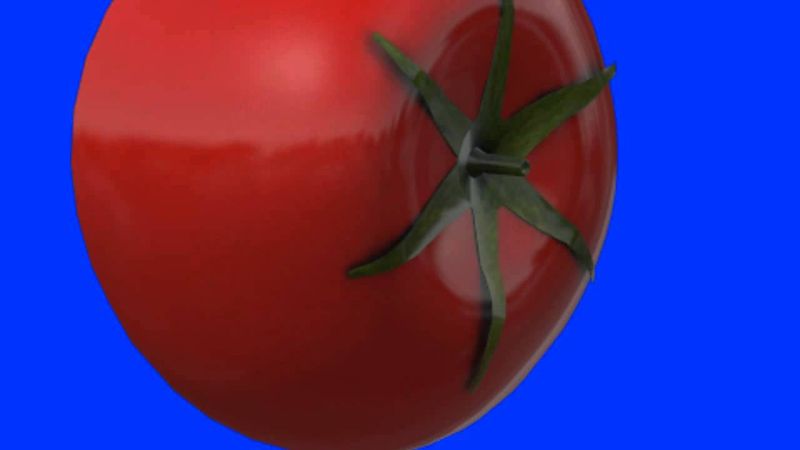 GreenScreen of a tomato