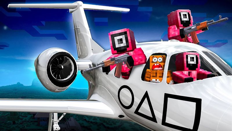 МЫ ПОПАЛИ В САМОЛЁТ НАДЗИРАТЕЛЕЙ И ЕДВА ВЫЖИЛИ В МАЙНКРАФТ!