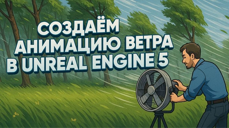 Создание ветра для травы и листвы в Unreal Engine 5 | Реалистичные эффекты для окружения