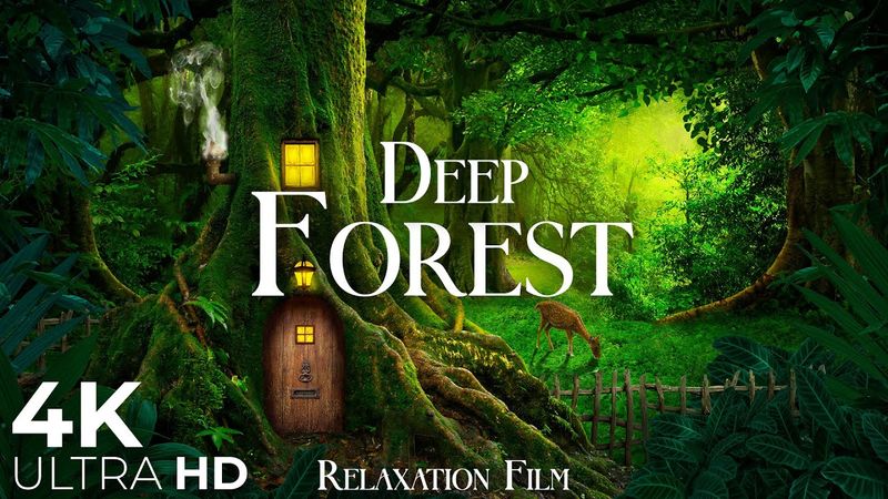 Deep Forest 4K 🌳 | Nature Relaxation Film with Peaceful Music (Video Ultra HD)