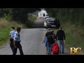 Train collides with vehicle in Denmark, killing one person and injuring about 20 others