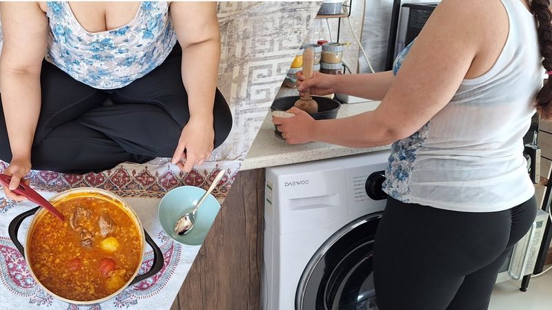 A Cozy Day Cooking Persian Abgoosht | Simple Home Vlog