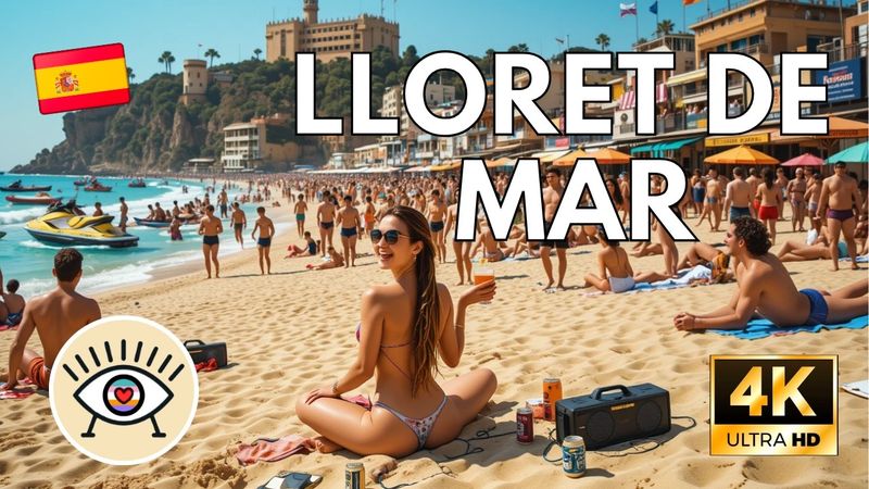 Lloret de Mar | España WALKING TOUR 🇪🇸 ¿Paraíso mediterráneo o caos turístico? 🌊 LA VERDAD