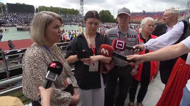 Preses brīfings pirms tautas deju lielkoncerta "Es atvēru Laimas dārzu"